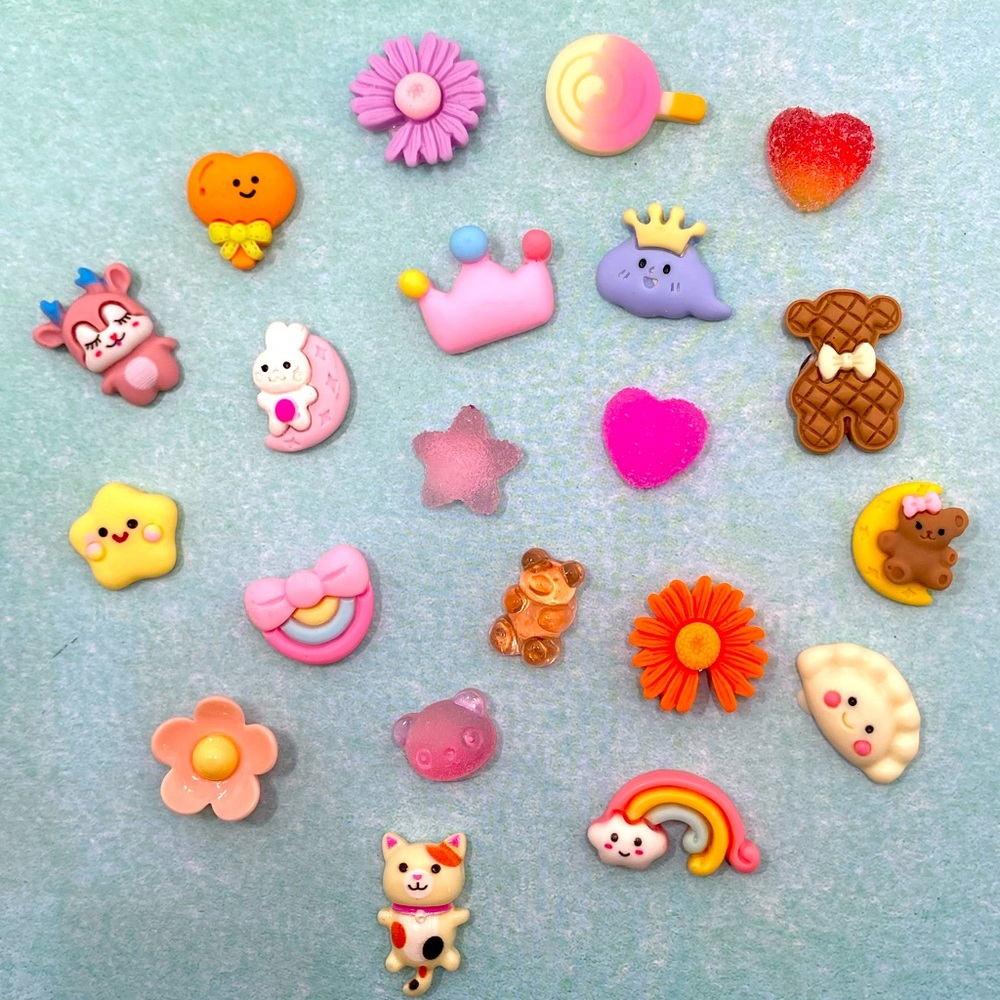 20pcs- Cartoon Kawaii 3D Stickers, Bottle/Phone/Refrigerator/laptop stickers